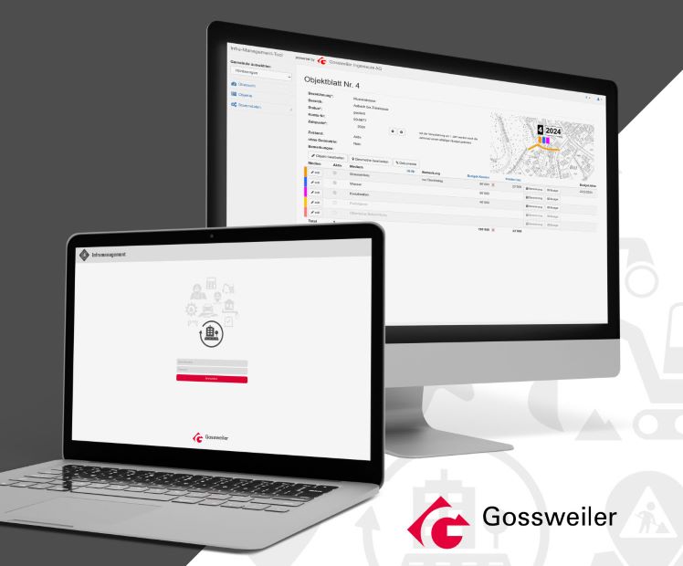 Bildschirm Gossweiler App Inframanagement-Tool